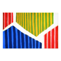 Gestreifte Polygone (geometrischer Expressionismus Personalisierte Druckpapiere