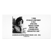 Gesundes Zitat Jacqueline Kennedy verhältnismässig Individuelle Photo Karten