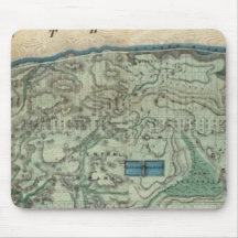 Gesundheitliche und topographische Karte von New Y Mauspad
