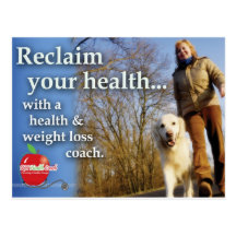 Gesundheits-Trainer-Marketings-Postkarte