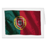 Gewellte Portugal-Flagge Karten