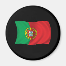 Gewellte Portugal-Flagge Magnete