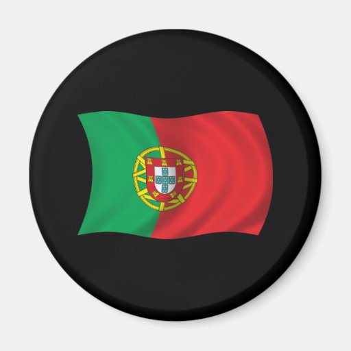 Gewellte Portugal-Flagge Magnete