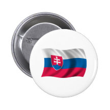 Gewellte Slowakei-Flagge Anstecknadel
