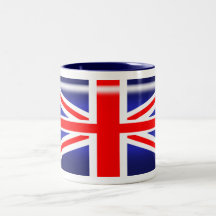Gewerkschafts-Jack-britischer Flaggen-Becher Kaffeetassen