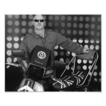 Gewerkschafts-Jack-Bühne mit Mod u. Vespa Photodrucke