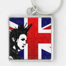 Gewerkschafts-Jack-Punk Keychain Schlüsselband