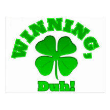 Gewinnenden Tag Charlie Sheens St Patrick Postkarten