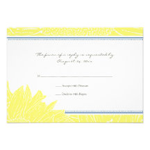 :: Gewohnheit: Sonnenblume UAWG Karte: Navy&Yellow Personalisierte Ankündigungskarten