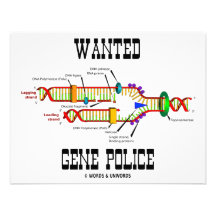 Gewollte Gen-Polizei (DNA-Reproduktions-Spaß) Einladungskarte