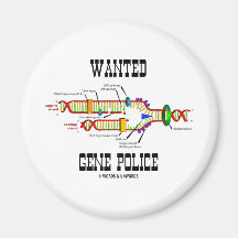 Gewollte Gen-Polizei (DNA-Reproduktions-Spaß) Magnete