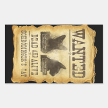 Gewollte Tote und lebendig.  Schroedingers Katze Rechteckige Sticker
