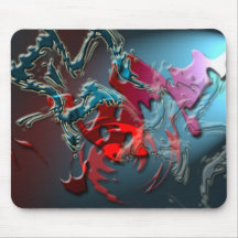 Gewundene Illusion: Drache Mauspad