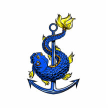 gezahnte blaue Fische um anchor.png Photofiguren