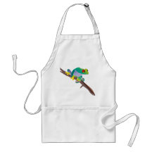 Gift-Pfeil-Frosch auf einem Stock Schürze