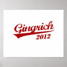 GINGRICH JERSEY 2012 POSTERDRUCKE