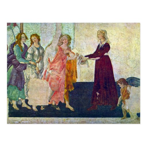 Giovanna degli Albizzi mit Venus und den Umgangsfo Postkarten