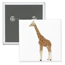Giraffe Anstecknadelbuttons