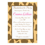 Giraffe bachelorette partty, Spaß, frech, rosa, Ch Personalisierte Einladungen