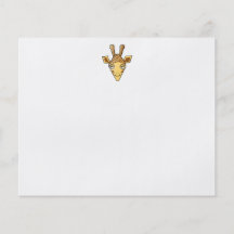 Giraffe Bedruckte Flyer