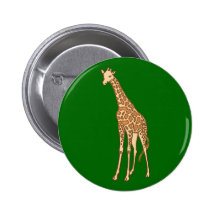 Giraffe camelopardalis anstecknadelbutton