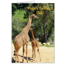 Giraffe Father's Day Card
