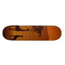 Giraffe mit ihrer Babysafariart-Familien-Liebe Bedruckte Skateboarddecks