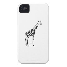 Giraffe Vintage Wood Engraving iPhone 4 Case-Mate Cases