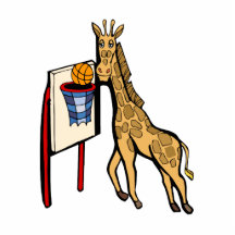 Giraffen-Basketball Acryl Ausschnitt