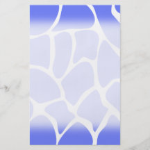 Giraffen-Druck-Muster im Cornflower-Blau Flyer
