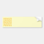 Giraffen-Druck-Muster im Gelb Auto Sticker