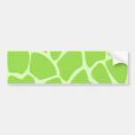 Giraffen-Druck-Muster im Limonen Grün Auto Sticker