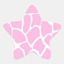 Giraffen-Druck-Muster im Süßigkeits-Rosa Aufkleber