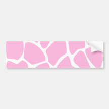 Giraffen-Druck-Muster im Süßigkeits-Rosa Autosticker