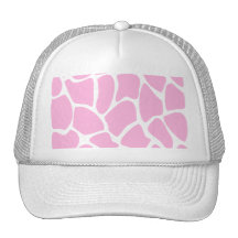 Giraffen-Druck-Muster im Süßigkeits-Rosa Baseball Caps