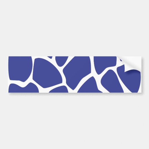 Giraffen-Druck-Muster in dunkelblauem. Auto Sticker