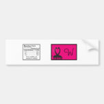 Giraffen-Herz-Hochzeits-Wasser-Flaschen-Aufkleber Auto Sticker