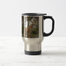 Giraffen-Mamma u. Baby-Reise-Becher Kaffeetassen