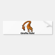 Giraffen-Regel! Autoaufkleber