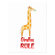 Giraffen-Regel Postkarten