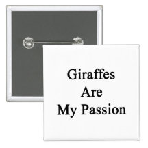 Giraffen sind meine Leidenschaft Anstecknadelbutton