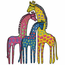 GiraffeWhimsey Besticktes Polo Shirt
