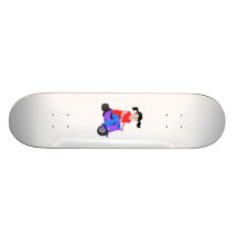 Girl on Tricycle Skateboard Deck