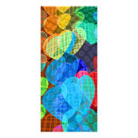 Girlanden der Pastell farbigen Herzen Individuelle Werbekarte