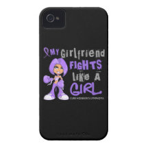 Girlfriend Fights Like Girl H Lymphoma 42.9 iPhone 4 Case-Mate Cases