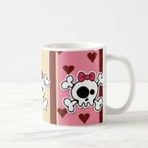 girlie Schädel Kaffee Tassen