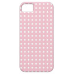 Girly niedlicher Musterdruck des rosa Stiftpolkapu iPhone 5 Schutzhülle
