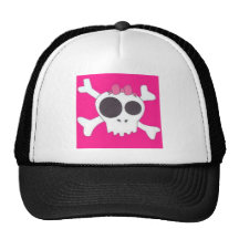 Girly Schädel Baseballkappen