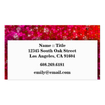 Girly Sequinrhinestone-Glitter Bling beruflich visitenkarten