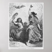 Gitana von Granada, welches das zorongo tanzt Plakatdruck